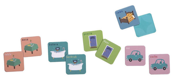 C.R. Gibson C.R. Gibson All Around The House English/Spanish Memory Matching Game by Jill McDonald - DimpzBazaar.com