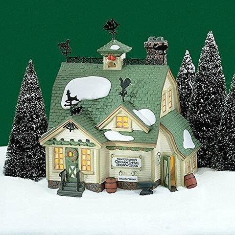 Department 56 DEPT 56 NEW ENGLAND "VAN GUILDER'S ORNAMENTAL IRONWORKS" RETIRED #56577 MINT - DimpzBazaar.com