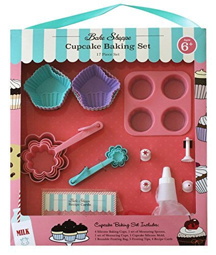 Handstand Kitchen Handstand Kitchen Bake Shoppe 17-piece Cupcake Baking Set for Kids - DimpzBazaar.com