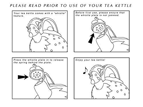 Supreme Housewares Gourmet Art Enamel-on-Steel Whistling Kettle - DimpzBazaar.com