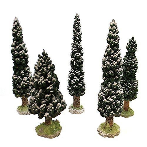 Department 56 Village Snowy Evergreens Set of 5, Large 52614 - DimpzBazaar.com