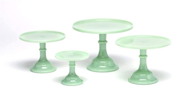 Mosser Glassware Mosser Jadeite Cake Stand 24010J , 10" - DimpzBazaar.com