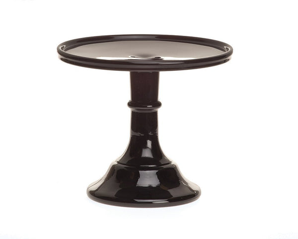 Mosser Glass Mosser Glass 6" Pedestal Cake Plate - Black Raspberry - DimpzBazaar.com