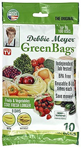 Debbie Meyer Debbie Meyer GreenBags Freshness-Preserving Food/Flower Storage Bags (Various Sizes, 20-Pack) - DimpzBazaar.com