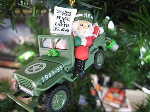 Hallmark Enesco Ornament Good Will Toward Men Santa Jeep Limited Edition - DimpzBazaar.com