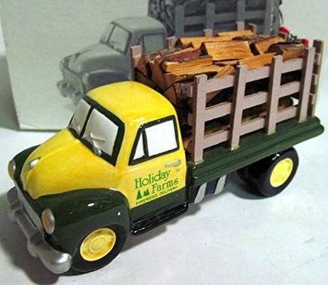 Department 56 Dept 56 Snow Village "Firewood Delivery Pick-up Truck" Retired #54864 New - DimpzBazaar.com