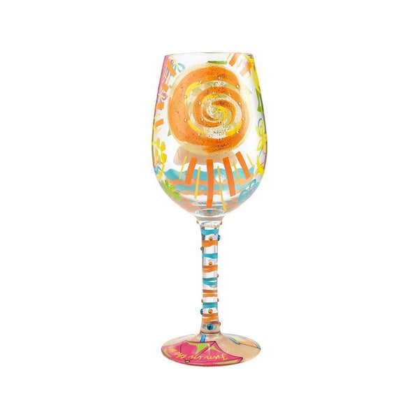Enesco Lolita Enesco Lolita Wine Glass Here Comes Summer - DimpzBazaar.com
