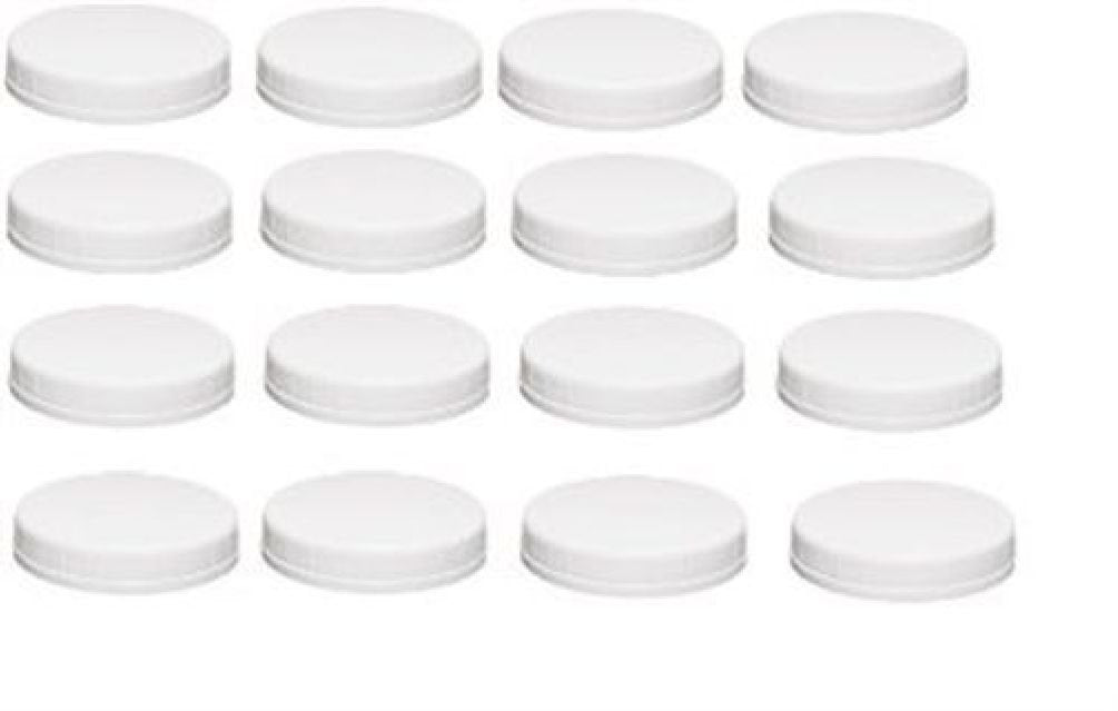 Ball Ball Wide-mouth Plastic Storage Caps, 16-count - DimpzBazaar.com