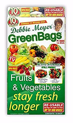 NEW Debbie Meyer Green Bags Variety Package of 20-Medium Large REUSABLE