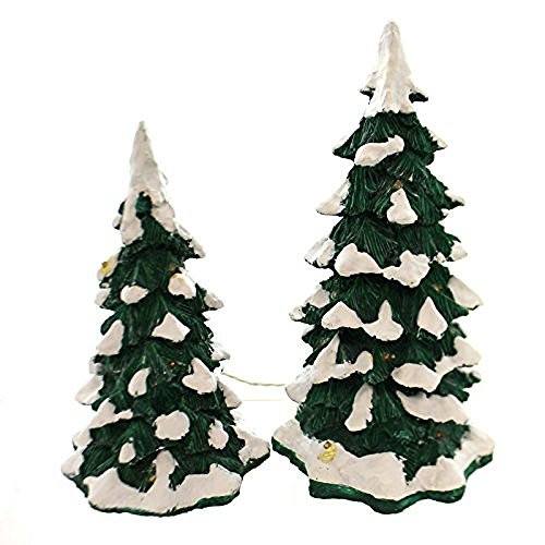 Department 56 Dept 56 Village Lighted Snow Capped Trees - Set of 2 #52604 - DimpzBazaar.com