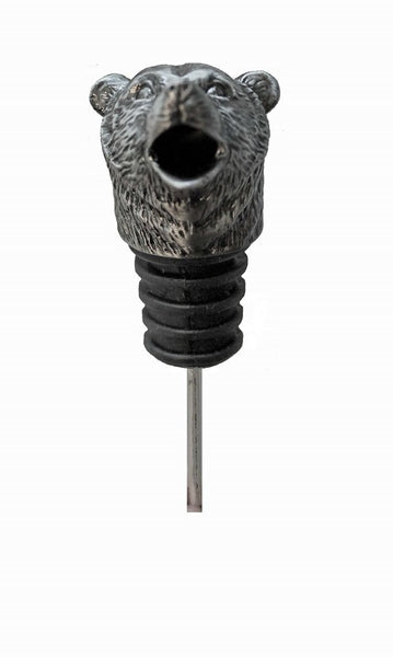 Spectrum Bear Wine Aerator Pourer Premium Aerating Pourer Food Grade silicone stopper - DimpzBazaar.com