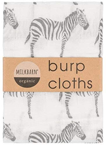 MilkBarn Milkbarn Organic Cotton Burp Cloths (2 pack) - DimpzBazaar.com