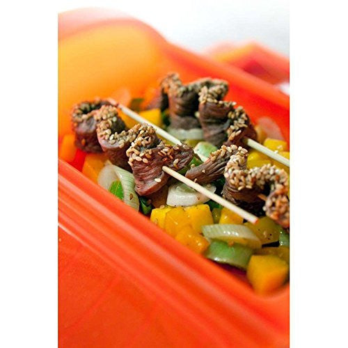 Lekue Lekue Steam Case for 1 to 2 People, Model # 3400600R10U004, Red - DimpzBazaar.com