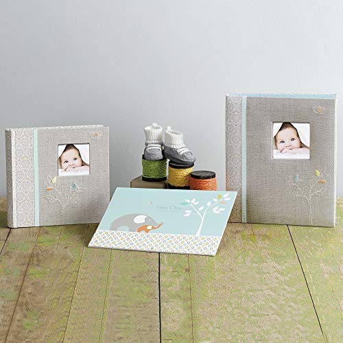 C.R. Gibson C.R. Gibson Grey 'Linen Tree' Loose Leaf First Five Years Memory Baby Book, 64pgs, - DimpzBazaar.com
