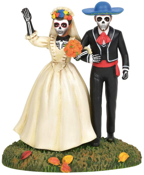Department 56 Department 56 Snow Village Halloween Accessories Day of The Dead Eternal Love Figurine, 3.5 inch, Multicolor - DimpzBazaar.com