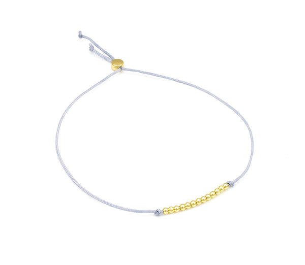 Lucky Feather Lucky Feather Gifts for 13 Year Old Girl; 13th Birthday Bracelet with 13 Dainty 14K Gold Dipped Beads on Adjustable Cord; Bat Mitzvah Gift - DimpzBazaar.com