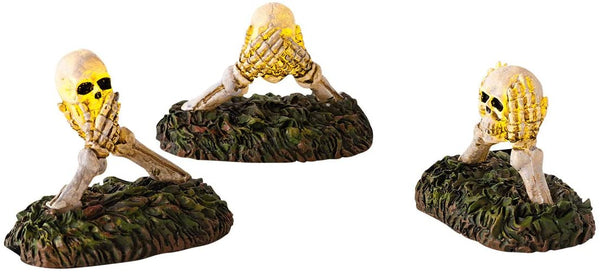 Department 56 Department 56 Village Accessories Halloween Boneyard Do No Evil Lights, 1.57 inch - DimpzBazaar.com