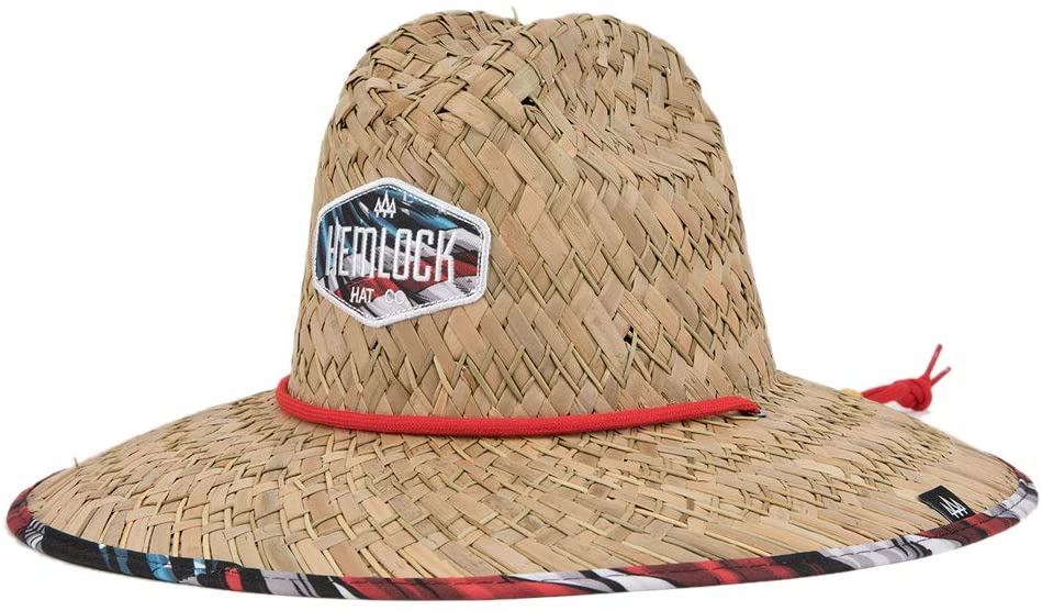 Hemlock Hat Co Hemlock Hat Co. Straw Sun Hat, Maverick/Americana, One Size - DimpzBazaar.com