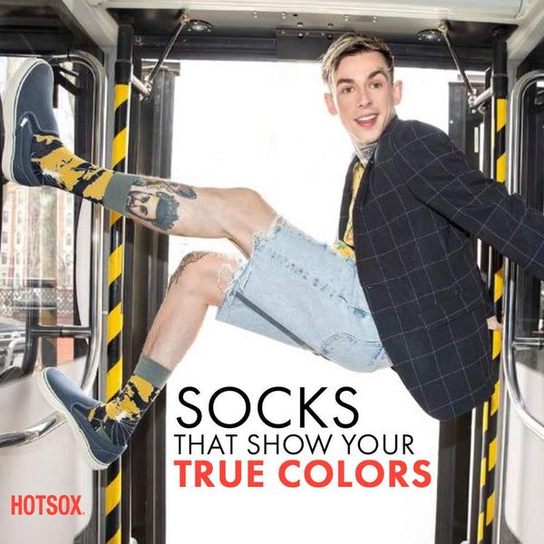 Hot Sox Hot Sox Men's Novelty Sporting Crew Socks - DimpzBazaar.com