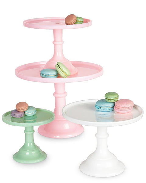 Mosser Glass Mosser Glass 9" Footed Cake Plate - Crown Tuscan - DimpzBazaar.com