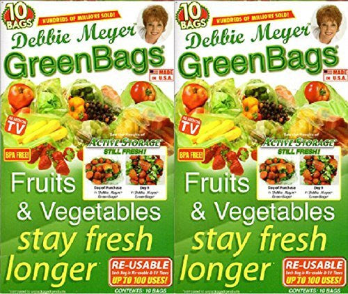Debbie Meyer Green Bags for Fruit and Vegetables - Variety Pack - 20 Pack
