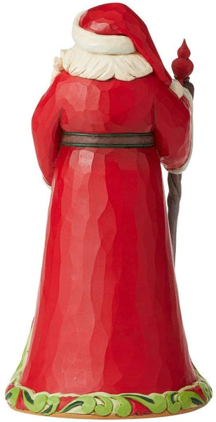Enesco Enesco Jim Shore Heartwood Creek Santa with Cardinal Scene Figurine, 10-Inch Height - DimpzBazaar.com