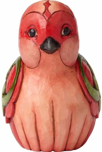 Enesco Enesco Jim Shore Heartwood Creek in Fine Feather - Red Floral Bird Figurine - DimpzBazaar.com