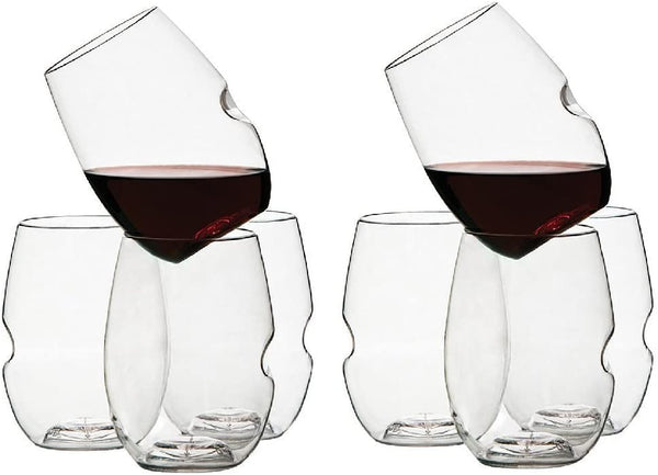 govino Govino Go Anywhere Flexible Shatterproof Recyclable Wine Glasses, 16-ounces - DimpzBazaar.com