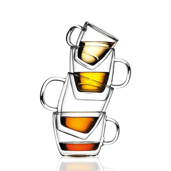 Bodum Bodum Bistro Double-wall Insulated 10-ounce Glass Mug - (Set of 4) - DimpzBazaar.com