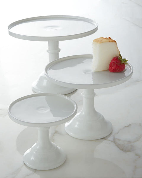 Mosser Glass Milk White 6" Glass Cake Stand - By Mosser Glass - DimpzBazaar.com