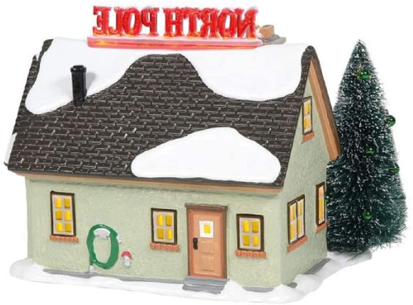 Department 56 Department 56 Original Snow Village The North Pole House Lighted Building, 7.4-inch Height - DimpzBazaar.com