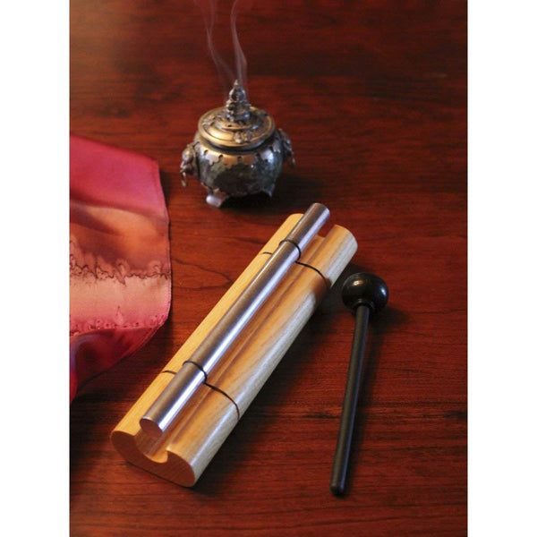 Woodstock Chimes Woodstock Solo Silver Zenergy Chime- Eastern Energies Collection - DimpzBazaar.com