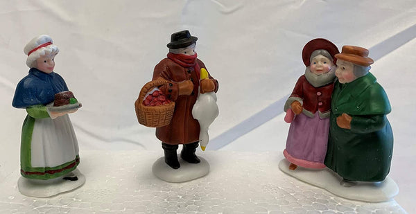 DICKENS VILLAGE SERIES Department 56 Fezziwig and Friends Set of 3 - DimpzBazaar.com