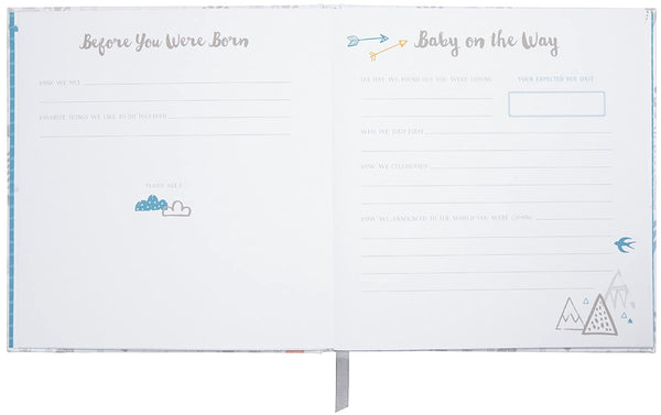 C.R. Gibson C.R. Gibson Little Man Perfect-Bound Memory Book for Newborn and Baby Boys, 9.5" x 10" - DimpzBazaar.com