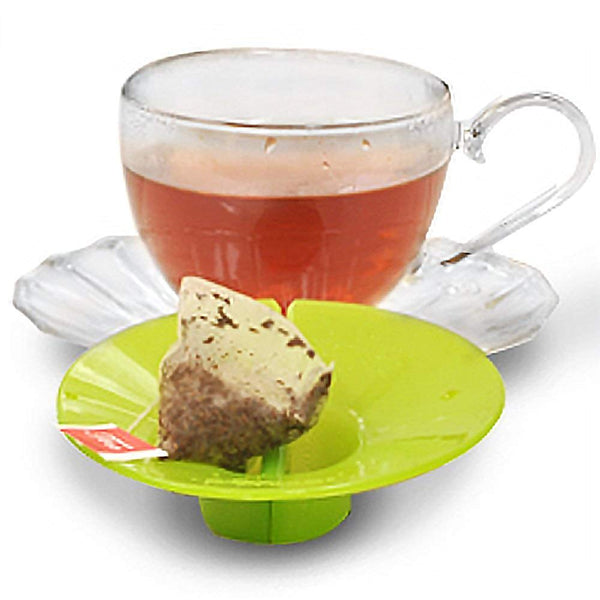 Epoca Primula Tea Bag Buddy &ndash; Easy to Use &ndash; Mess Free &ndash; Multipurpose &ndash; 100% Silicone &ndash; Green - DimpzBazaar.com