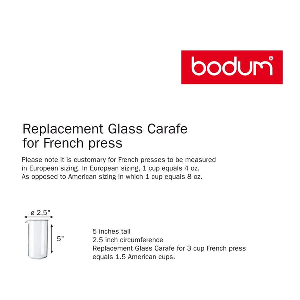 Bodum 12Ounce Coffee Press Replacement Beaker, Glass Dimpz Bazaar