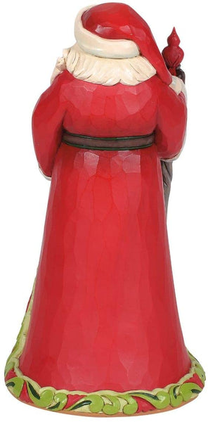 Enesco Enesco Jim Shore Heartwood Creek Santa with Cardinal Scene Figurine, 10-Inch Height - DimpzBazaar.com
