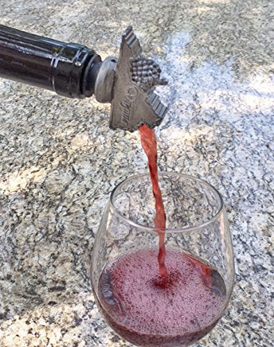 Spectrum Virginia State Wine Aerator Pourer Premium Aerating Pourer FDA Approved Stainless Steel Food Grade Silicone Stopper - DimpzBazaar.com