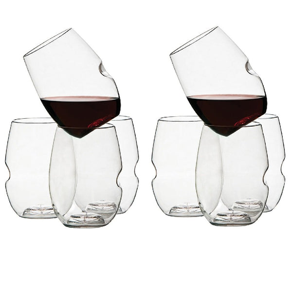 Govino GoVino Wine Glass Flexible Shatterproof Recyclable, Set of 8 - DimpzBazaar.com