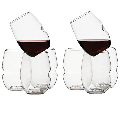 Govino GoVino Wine Glass Flexible Shatterproof Recyclable, Set of 8 - DimpzBazaar.com