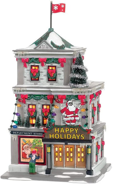 Department 56 Department 56 A Christmas Story Village Happy Holiday Department Store Lit Building - DimpzBazaar.com