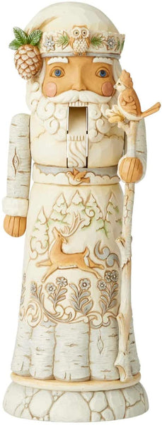 Enesco Enesco Jim Shore Heartwood Creek White Woodland Nutcracker Figurine, 10.63 Inch, Multicolor - DimpzBazaar.com