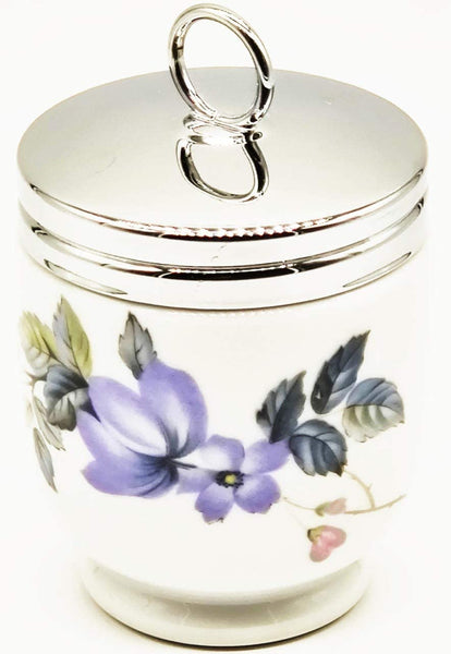 Royal Worcester Royal Worcester Double Egg King Size Coddler June Garland Pattern Lavender Pink Floral - DimpzBazaar.com