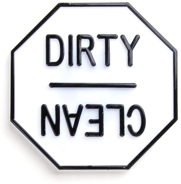 Fox Run Fox Run Clean or Dirty Dishwasher Magnet, 2.5 x 2.5 x 0.25 inches, White - DimpzBazaar.com