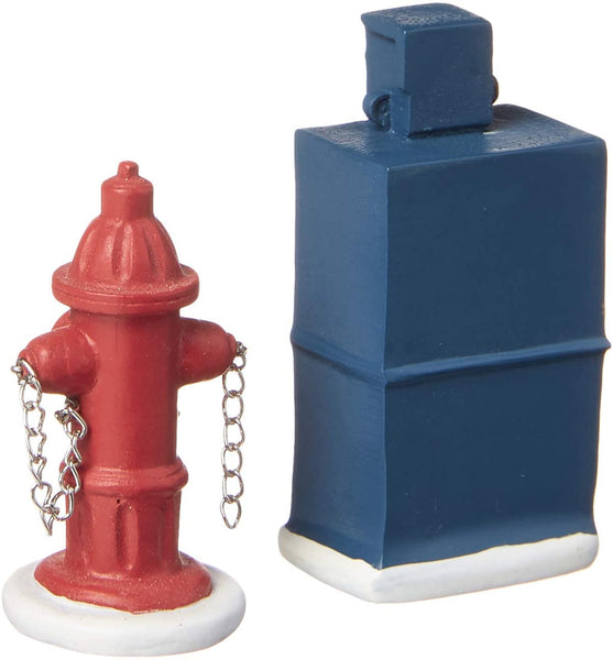 Department 56 Department 56 Village Fire Hydrant and Newspaper Box Accessory Set of 2 - DimpzBazaar.com