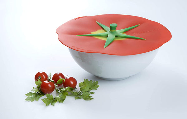 Charles Viancin Charles Viancin Silicone Lids - Microwave Safe BPA Free Mugs Pots Bowls Lids -Tomato - DimpzBazaar.com