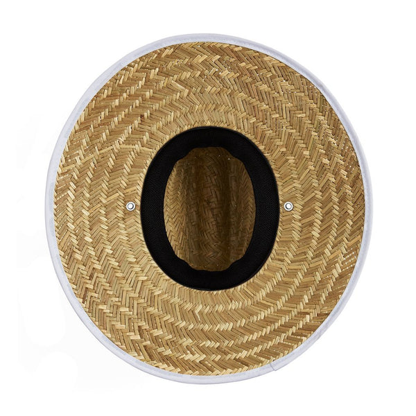 Hemlock Hat Co. Hemlock Hat The Pearl White Straw Hat with Adjustable Drawstring - One Size Fits Most - DimpzBazaar.com