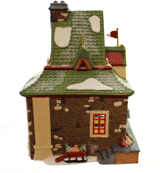 Department 56 Department 56 House NORTH POLE EXPRESS DEPOT Porcelain Porcelain Village Train 56278 - DimpzBazaar.com