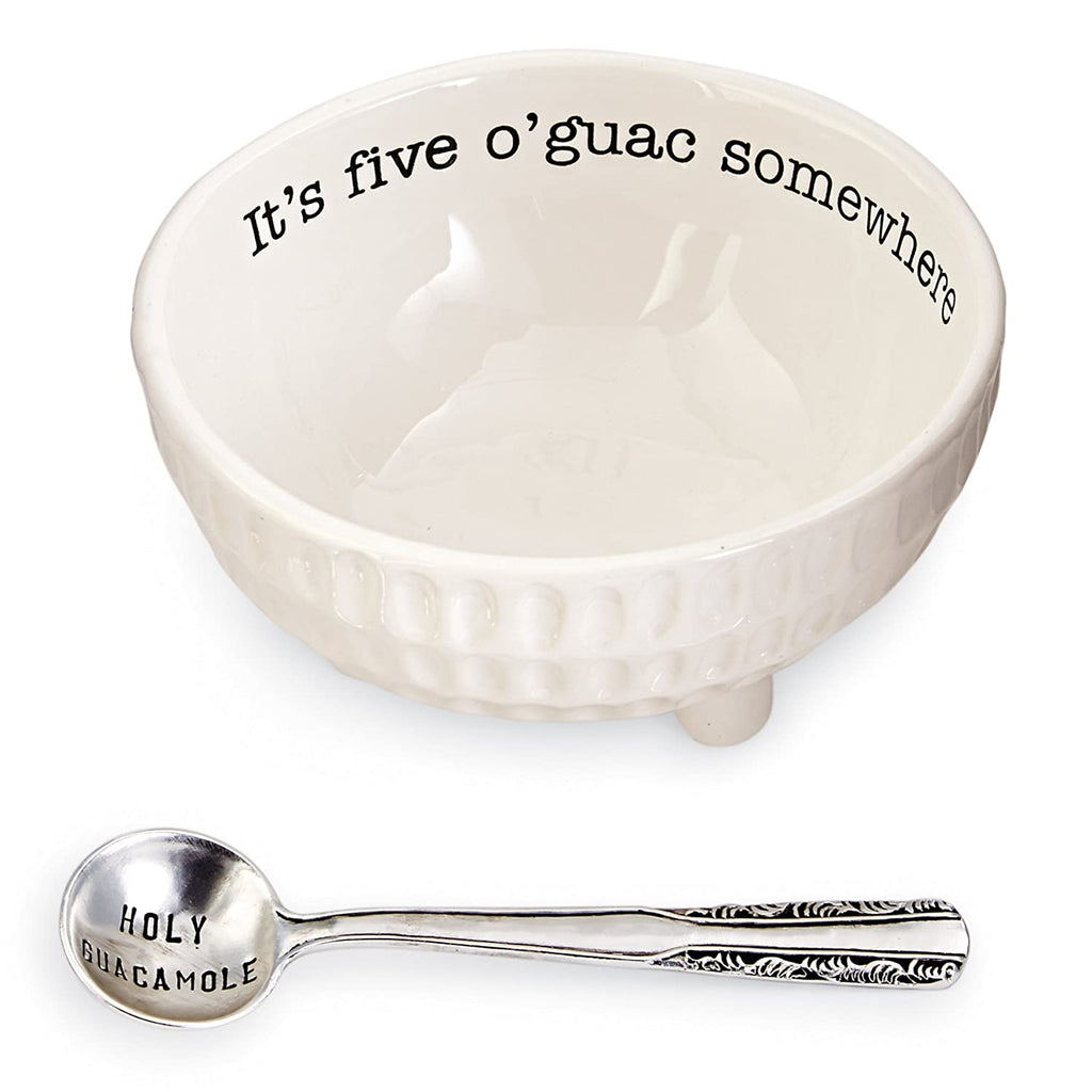 Mud Pie Mud Pie Circa Guacamole and Salsa Serving Dish Sets (Five O'Guac) - DimpzBazaar.com