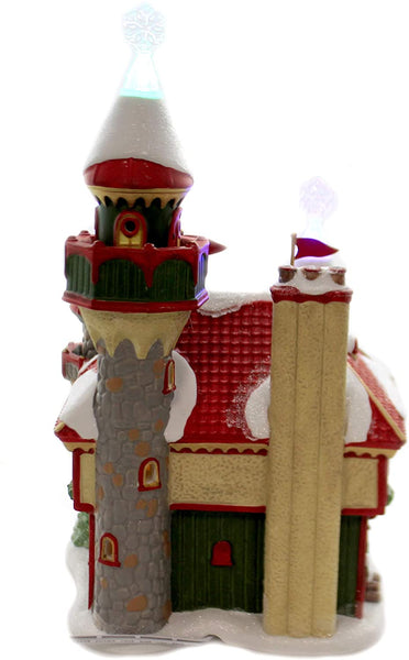 Department 56 Department 56 North Pole Series Santa's Snowflake Palace Lighted Buliding, 10.51 in H - DimpzBazaar.com